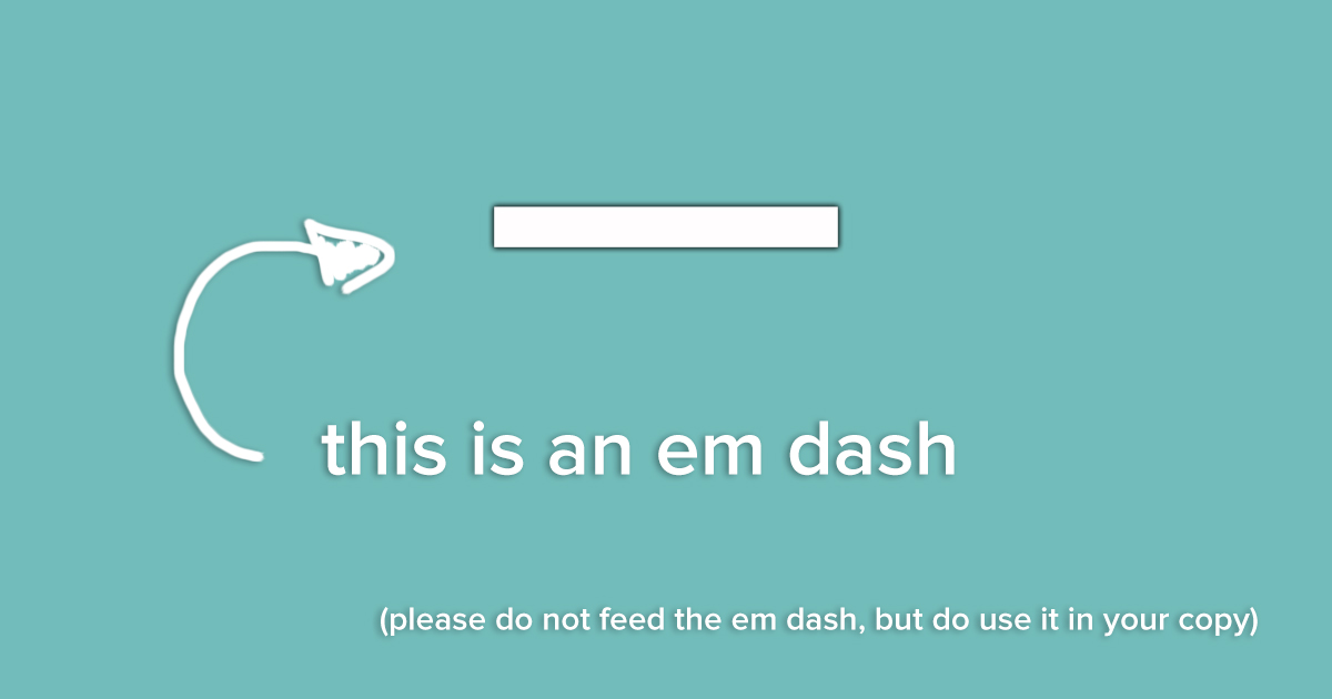 em dash