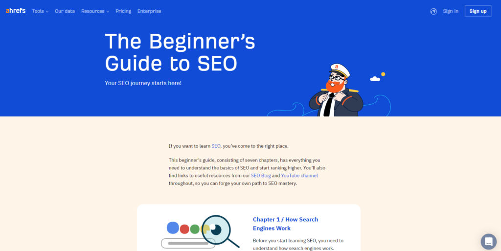 The Beginner's Guide to SEO - Screen Grab