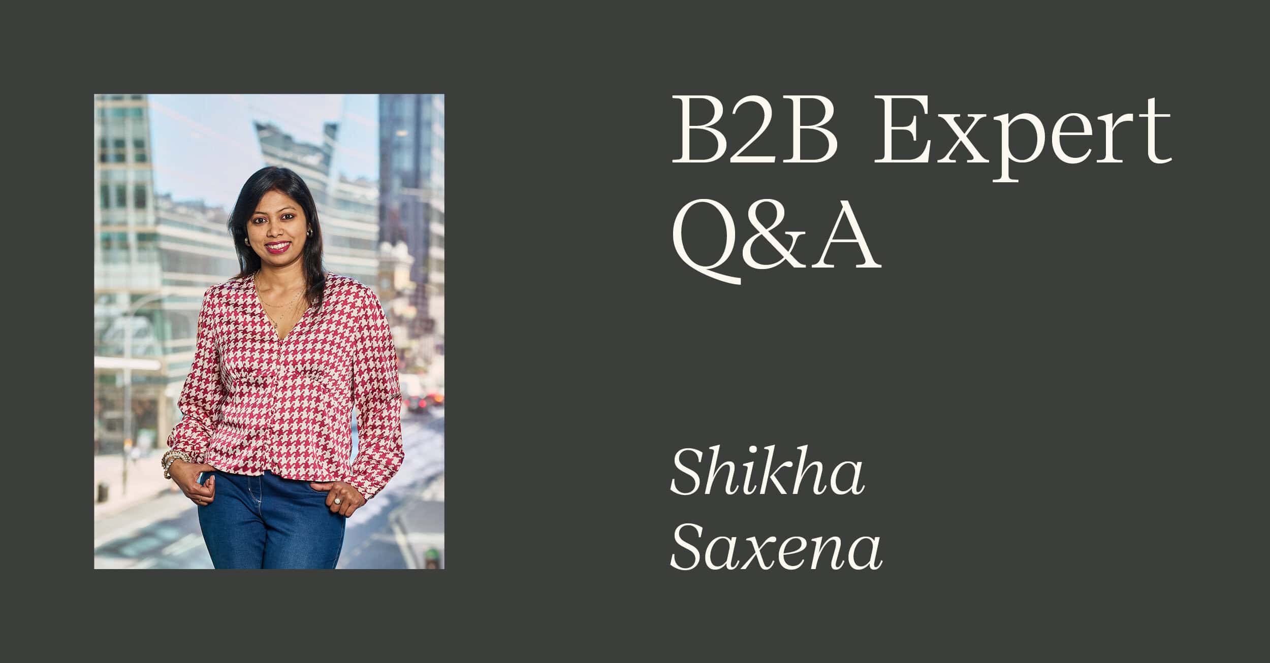 B2B Technology content marketer pictured alongside the title B2B Expert Q&A